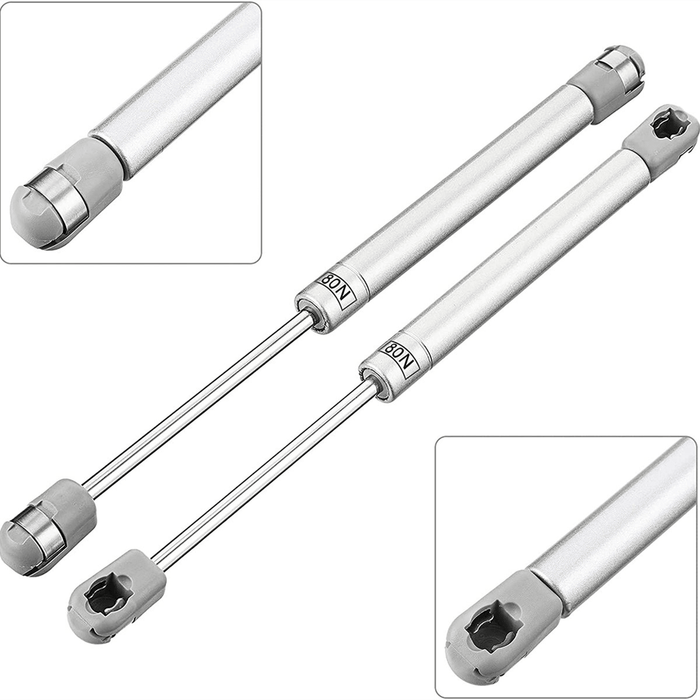 2Pcs 80-150N Hydraulic Gas Strut Lift Support Gas Pressure Spring Damper for Kitchen Cupboard Bookcases Door Hinges