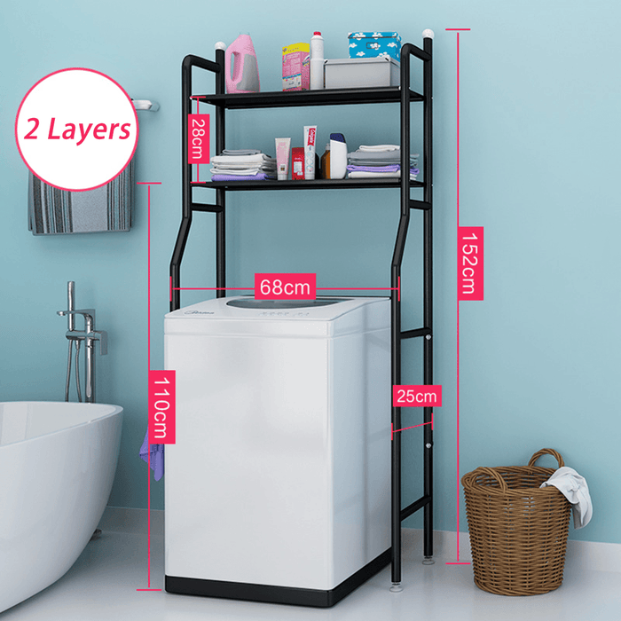 Bathroom Toilet Storage Rack Wall Punch-Free Toilet Washbasin Storage Shelf Bathroom Shelf Rack