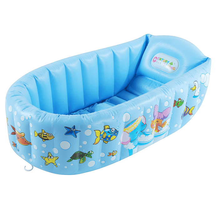 Baby Inflatable Bath Tub PVC Swimming Pool Shower Bath Folding Kids Portable Swimming Pool for 0-3 Years Old