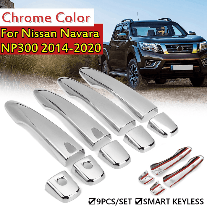 9Pcs Smart Door Handle Covers for Nissan Navara NP300 2014-2020