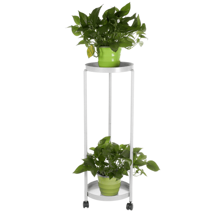 Jingniu JN-A-HJ Plant Stand Flower Pot Metal Holder Rack Garden Display Shelf Outdoor / Indoor