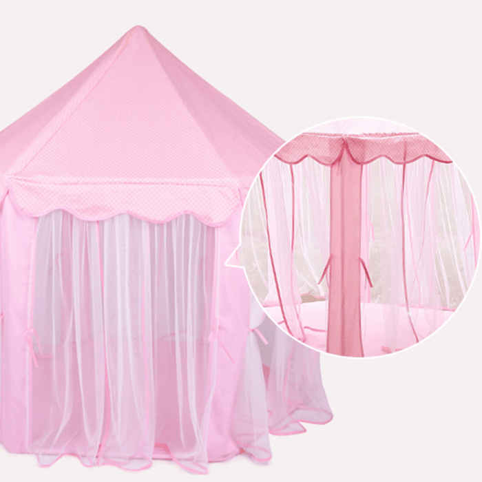 140X135Cm Kids Play Tent Playhouse Princess Castle Baby Children House Outdoor Toys for Girl