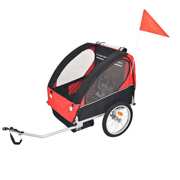 BIKIGHT 2-In-1 Children'S Bicycle Trailer Push Car Foldable Light Outdoor Travel Children Baby Car Children'S Gifts