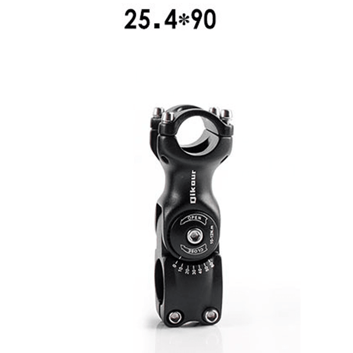 Qikour 25.4/31.8Mm 60° Adjustable Bike Stem Riser Road Mountain Bicycle Cycling Accessories