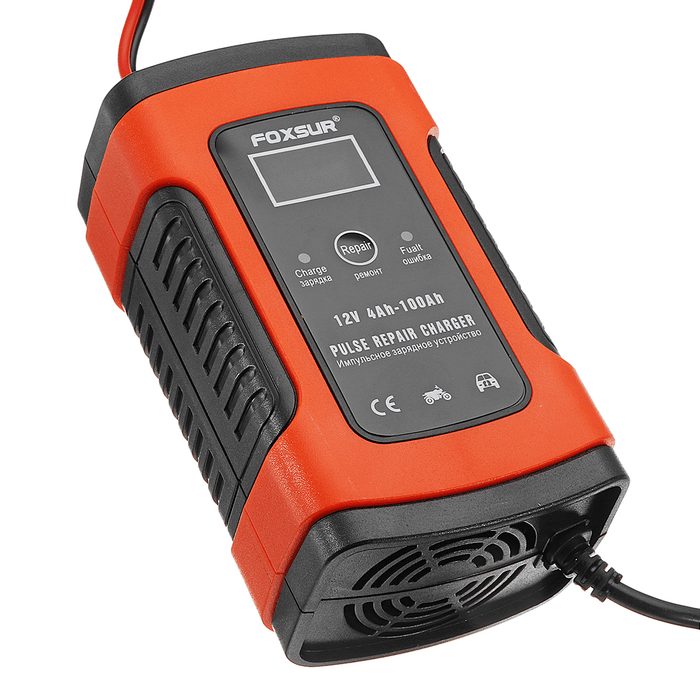 110-220V Intelligent Battery Charger 12V 5A Pulse Repair Battery Charging with LCD Display