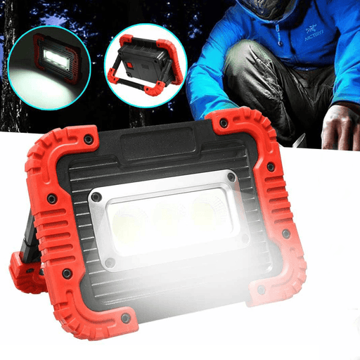 380W COB Work Lamp 2 Modes Adjustable USB Rechargeable Camping Light Searchlight Power Bank