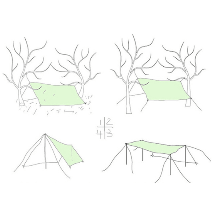 300X300Cm Outdoor Camping Tent Sunshade Rain Sun UV Beach Canopy Awning Shelter Beach Picnic Mat Ground Pad Tent Sunshade