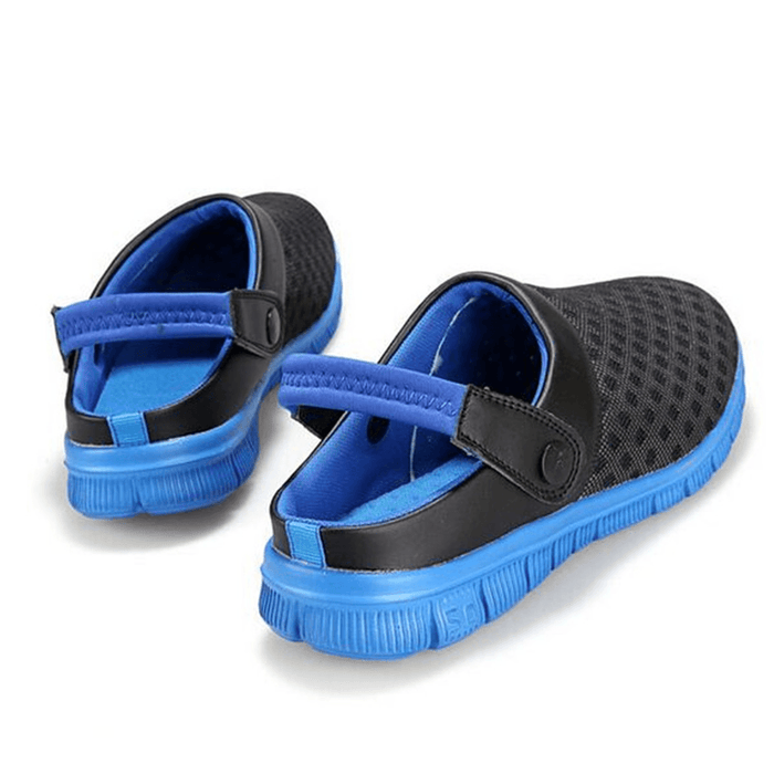 Plus Size Outdoor Mesh Slippers Breathable Sandals Summer Beach Casual Lazy Shoes