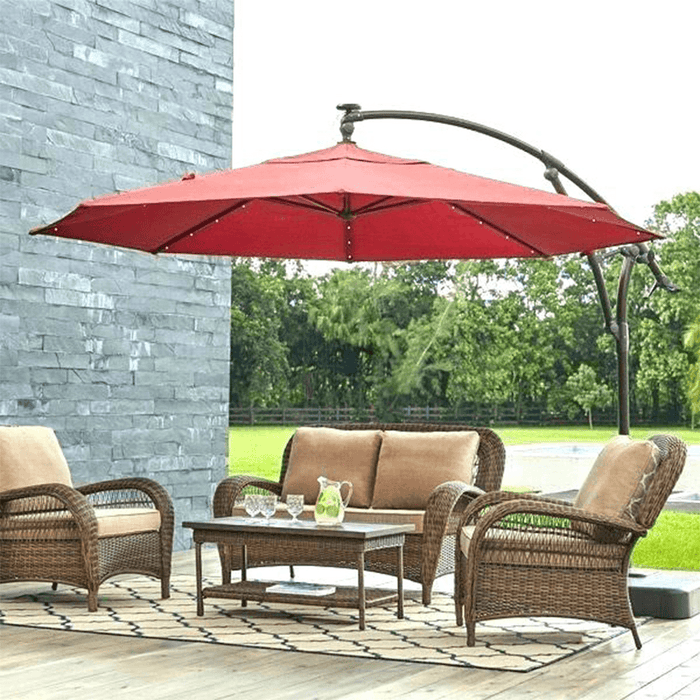 300X300X115Cm Tent Sunshade Cloth Outdoor Patio Garden Umbrella Canopy Waterproof Anti-Uv Replacement Cover Tent Sunshade