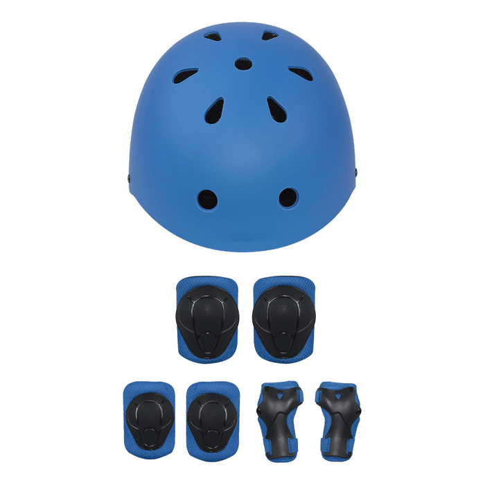 7Pcs/Set LANOVA Children Sport Protective Gear Set Kids Cycling Roller Skateboard Helmet+Knee Elbow Pads+Wrist Protector
