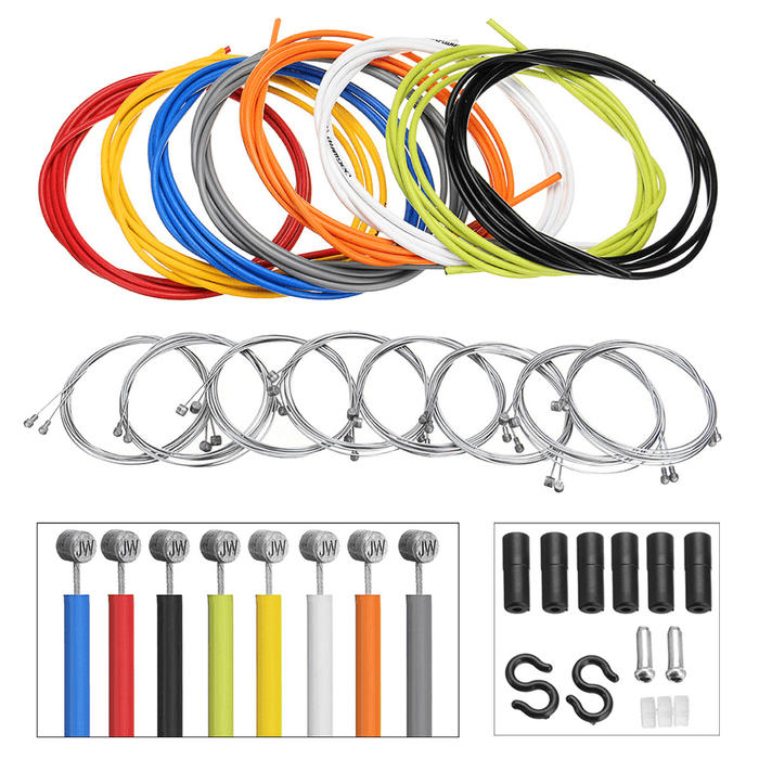 BIKIGHT 2M Multicolor Bike Bicycle Front Rear Inner Outer Wire Brake Line Cable Cycling Repair Kit