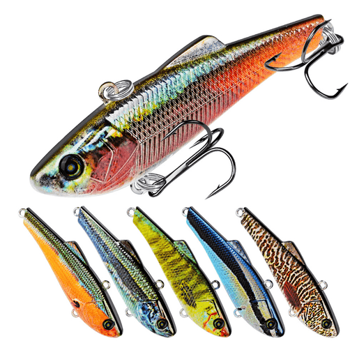 ZANLURE DW1123 10Pcs/Set 7Cm 7G Hard Fishing Lure VIB Popper Crankbait Wobblers Isca Poper Pesca