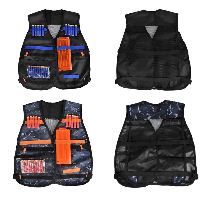Kids Tactical Vest Suit Camouflage Elite Soft Bullet Battle Equipment Vest Children'S Adjustable Tactical Jacket