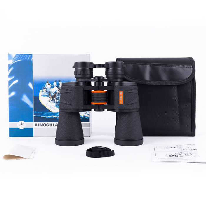 LUXUN 20X50 Binoculars Waterproof HD High Magnification Shockproof Telescope for Outdoor Camping Travel