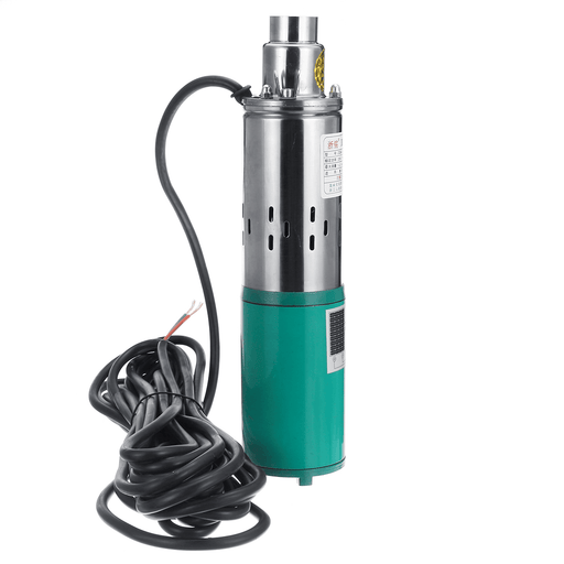 DC 12V 1.2M³/H 220W Solar Powered Water Pump Submersible 30M Stainless Steel Deep Well Pump