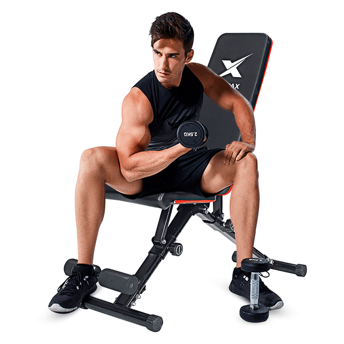 GEEMAX Adjustable Heavy Duty Folding Sit up Benches Abdominal Exercise Home Gym Fitness Equipment