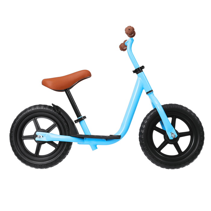 12'' Aluminum Balance Bike Adjustable Seat Handlebar Walking Learning Scooter with Footrest Children Gift