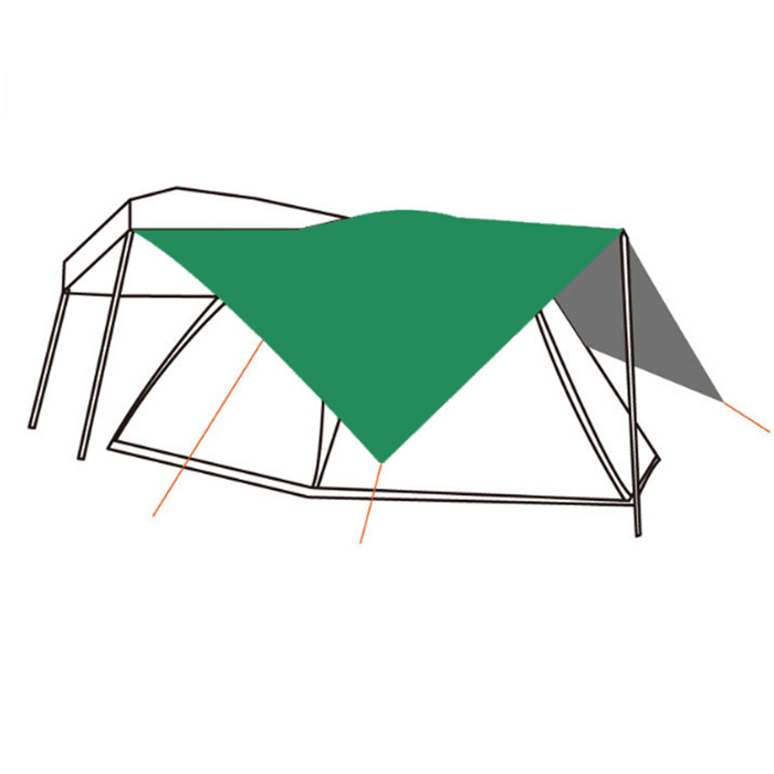 210X150Cm Outdoor Camping Tent Tarp Sunshade Rain Shelter Awning Waterproof Picnic Mat