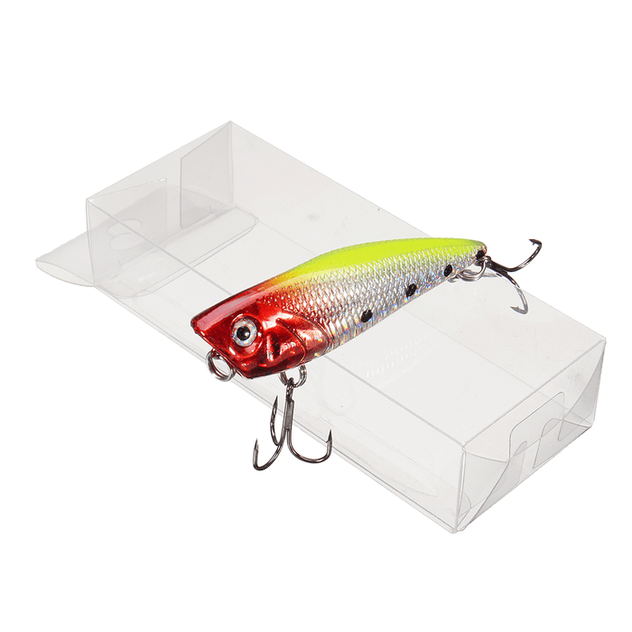 ZANLURE 7Cm Topwater Popper Freshwater Floating Fishing Lure Bass Bait Tackle Crankbait