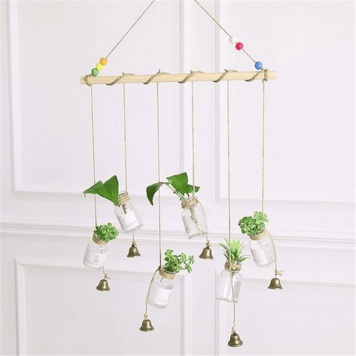 Hanging Clear Glass Flower Plant Hydroponic System Vase Terrarium Container Home Garden