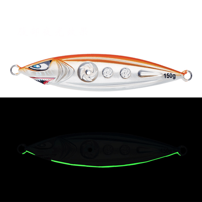 ZANLURE 1PSC Hollow-Out Luminous 3D Fishing Lure Popper Topwater Swim Crankbait Artificial Hard Bait