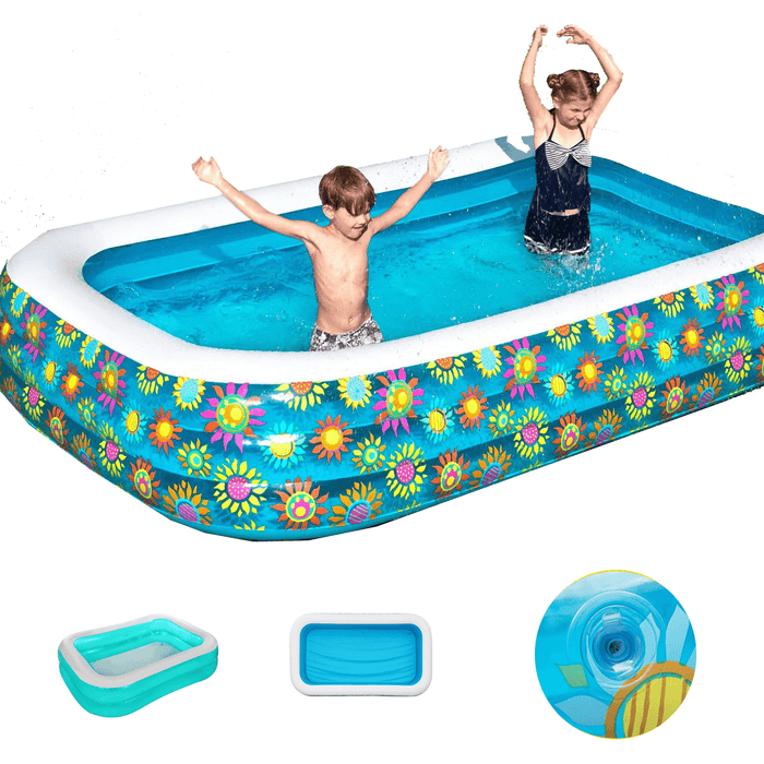 290 X 175CM Inflatable Swimming Pool Children Adults Summer Bathing Tub Baby Home Use Inflatable Paddling Pool