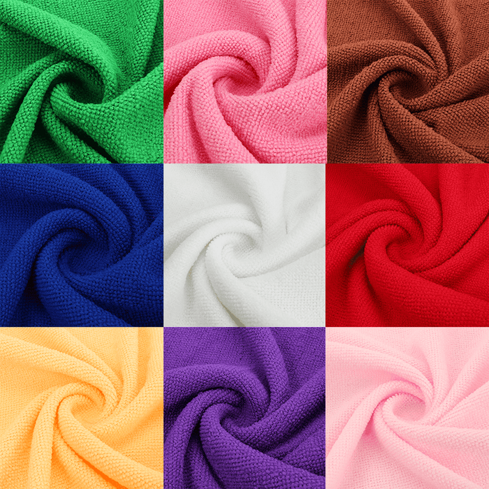 9Pcs 9 Color Microfiber Soft Absorbent Wash Towels Car Auto Care Screen Window Cleaning Cloth