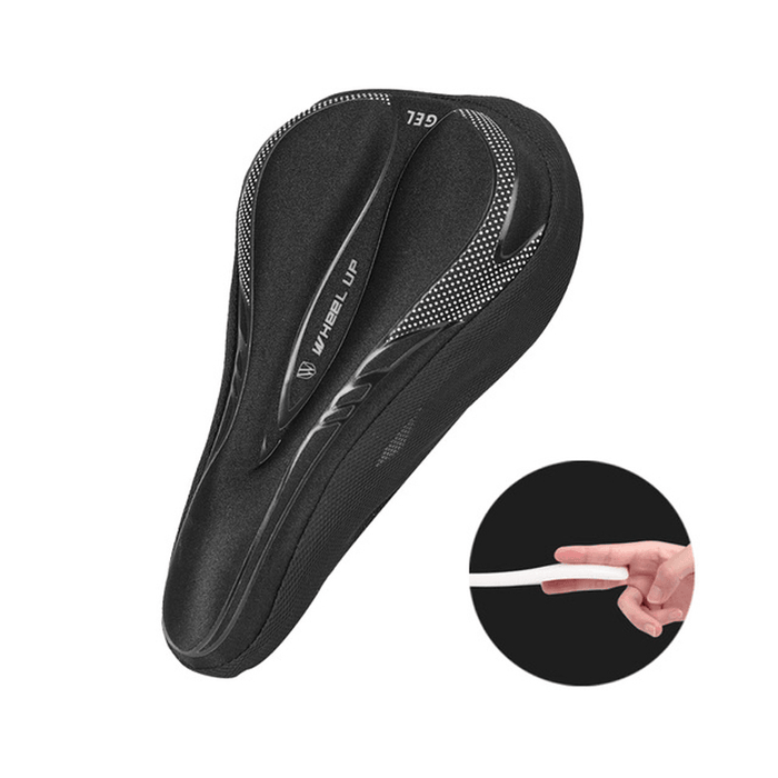 WHEEL up Shockproof Bicycle Silicone Saddle Cover Breathable Soft MTB Road Bike Seat Silica Gel Pads Cycling Accessories