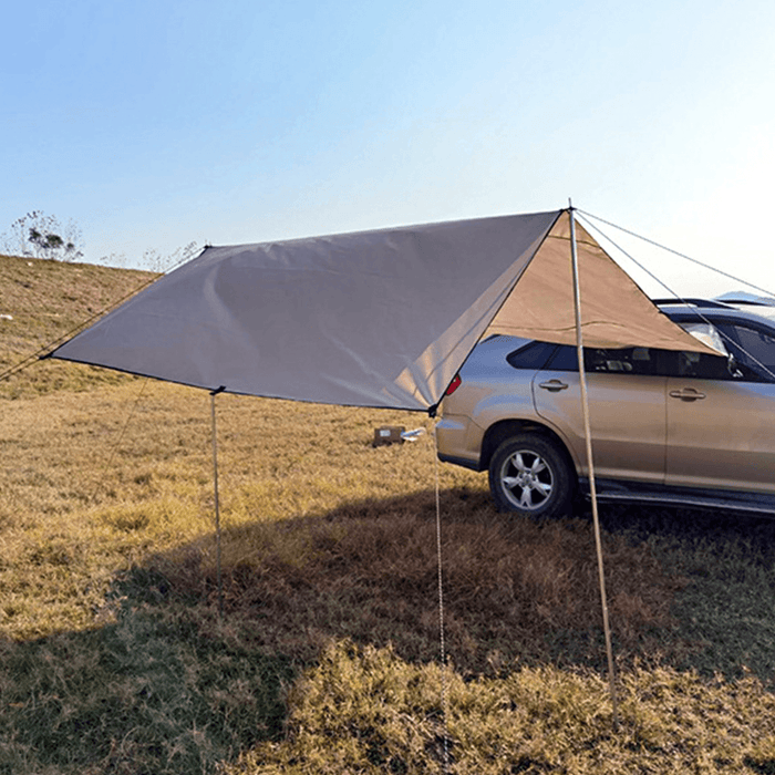 210D Oxford Cloth Car Side Awning Rooftop Tent Waterproof Uv-Proof Sunshade Canopy Outdoor Camping Travel