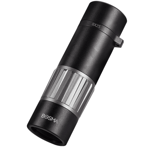 BOSMA 8X25 Mini Compact Telescope Waterproof Pocket Monocular with Clear Wide Field 18Mm Large Eyepiece for Camping Travel