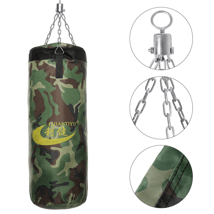 60/80/100CM Boxing Training MMA Punching Bag with Hook Oxford Canvas Hanging Fight Bag Punch Bag Sandbag