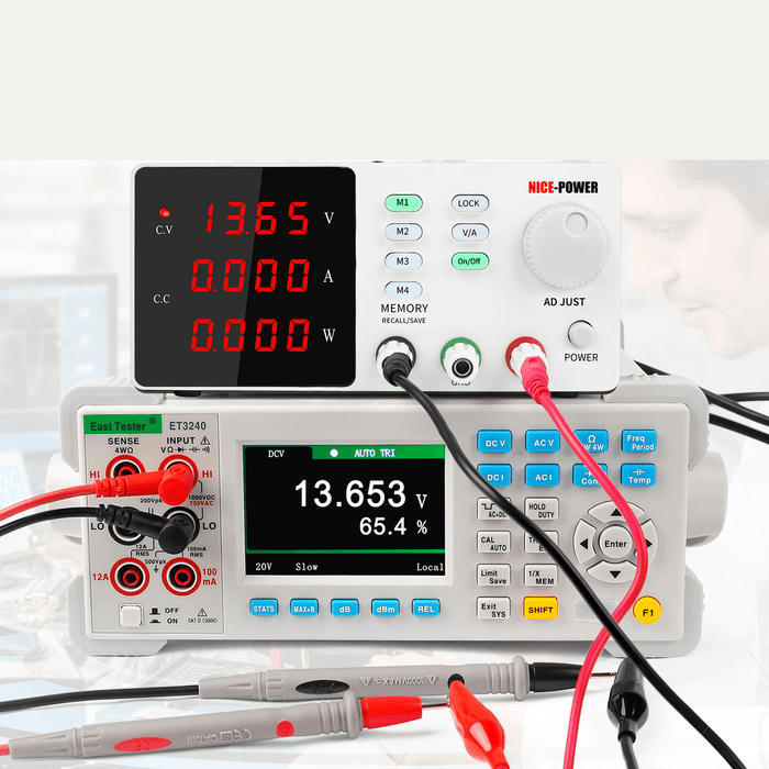 NICE-POWER 0-120V 0-3A Adjustable Programmable Lab Switching Power Supply DC Regulated Power Supply Bench Digital Display Power Supplies 220V EU Plug