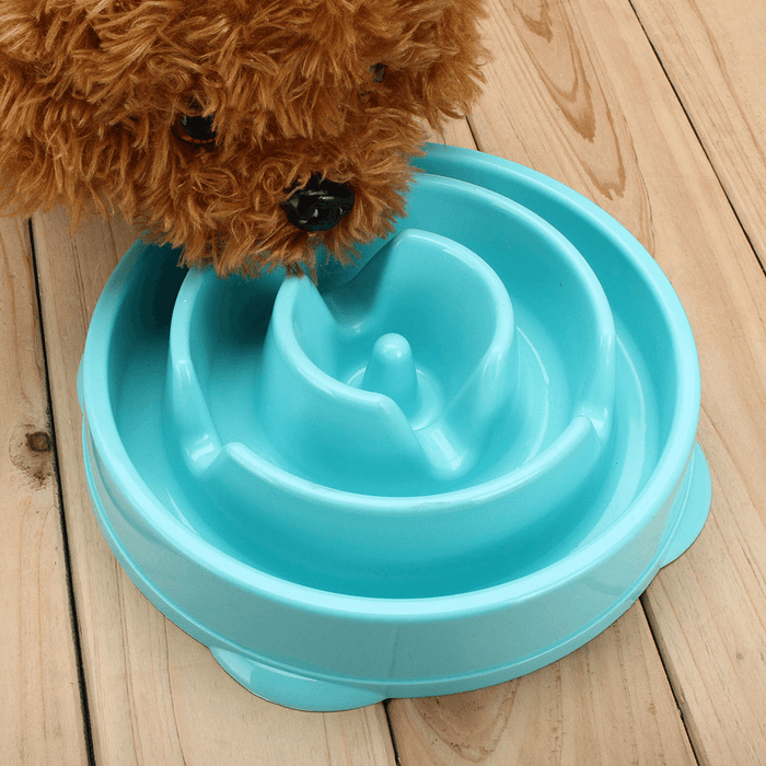 Dog Slow Food Bowl down Eating Feeder Dish Pet Dog Cat Feeding anti Slip Gulp