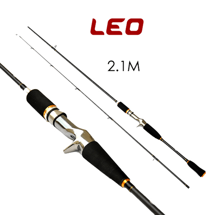 LEO 1.8M 2.1M Lure Carbon Casting Fishing Rod Travel Sea Fishing Pole