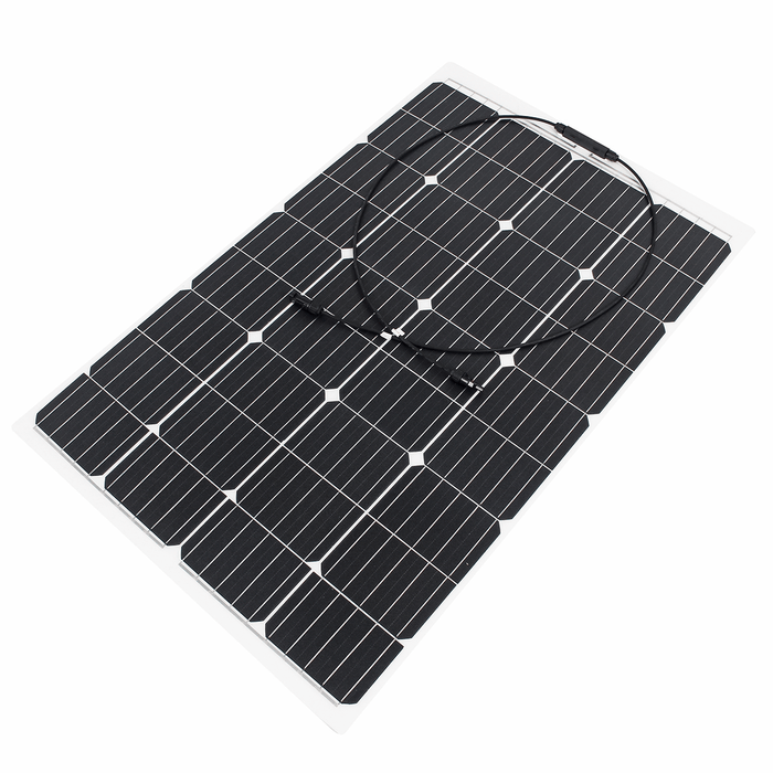 120W 18V Monocrystalline Silicon Semi-Flexible Solar Panel for Car Boat Battery Charge with 30A Solar Controller