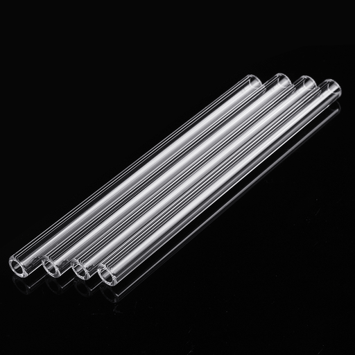 4Pcs Borosilicate Glass Blowing Tube 150Mm X 10Mm X 2.2Mm