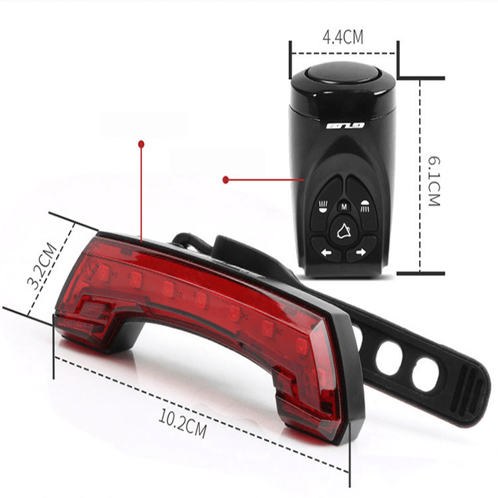 GUB G-68 5Modes USB Rechargeable Bike Remote Control Tail Light+ High Decibel Horn Outdoor IPX4 Waterproof Riding Bike Bicycle Lights