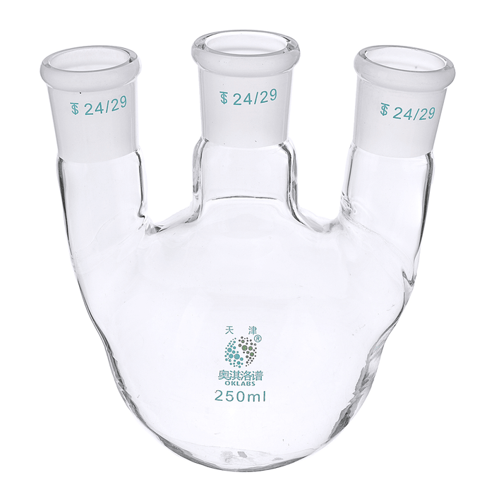 100Ml 250Ml 500Ml Glass 24/29 Three Neck round Bottoom Boiling Flask 3-Neck Laboratory Glassware