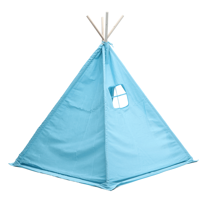 1.6/1.8M Kids Play Tents Cotton Canva Folding Indoor Outdoor Playhouse Triangle Indian Children Baby Game Funny House Wigwam Camping Tent