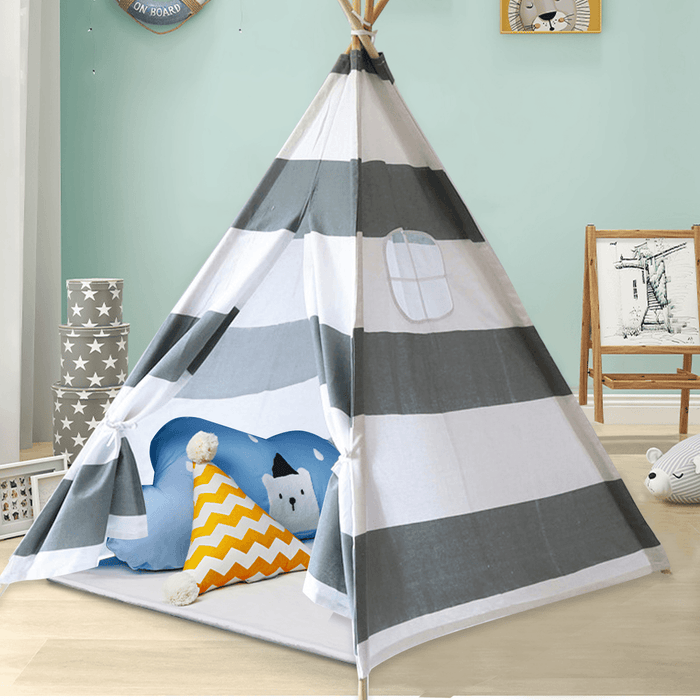 1.8M Kid Teepee Tent Folding Portable Childrens Playing House Game Tent Girls Boys Gift