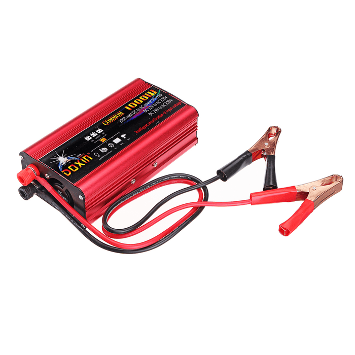 DOXIN® Power Inverter 2000W Peak Modified Sine Wave Converter DC 12V/24V to AC 220V USB Plug Port