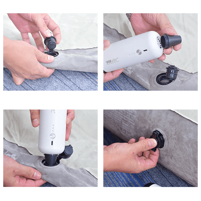 IPREE 390L/Min Powerful Air Pump Portable USB Charging Inflator for Travel Vacuum Storage Bag Swimming Ring Camping Air Mattresses