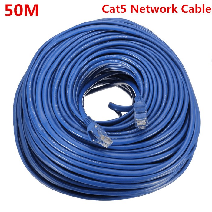 50M Cat5/Cat5E RJ45 Ethernet LAN Network Cable Line 10Mbps 100Mbps 1000Mbps