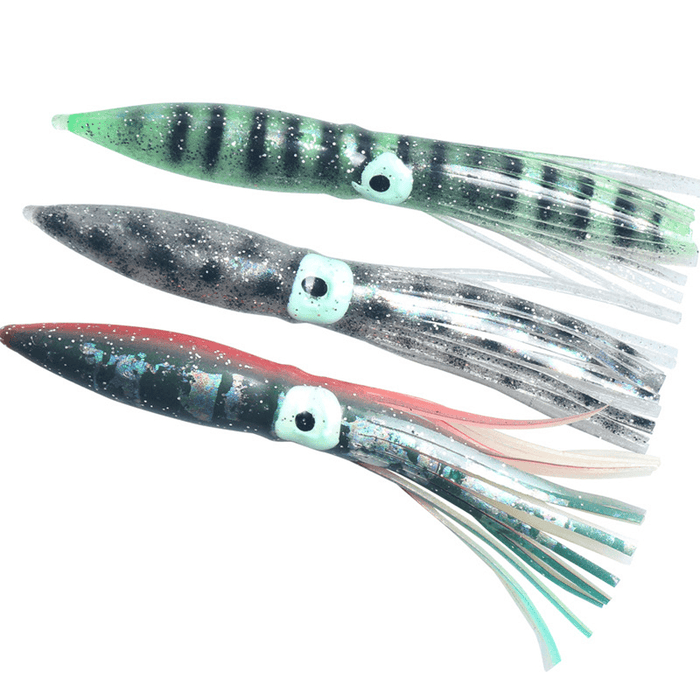 ZANLURE 2Pcs/Set 11Cm 5G Octopus Artificial Soft Bait Long Shot Squid Pesca Bait Sea Fishing Lure