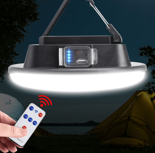 XANES® Solar LED Camping Lamp with Remote Control IPX6 Waterproof Outdoor Floodlight 3-Modes Hanging Tent Light