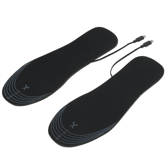 USB Electric Heated Shoe Insoles Electric Film Feet Heater Outdoor Warm Socks Pads Winter Sports Accessories