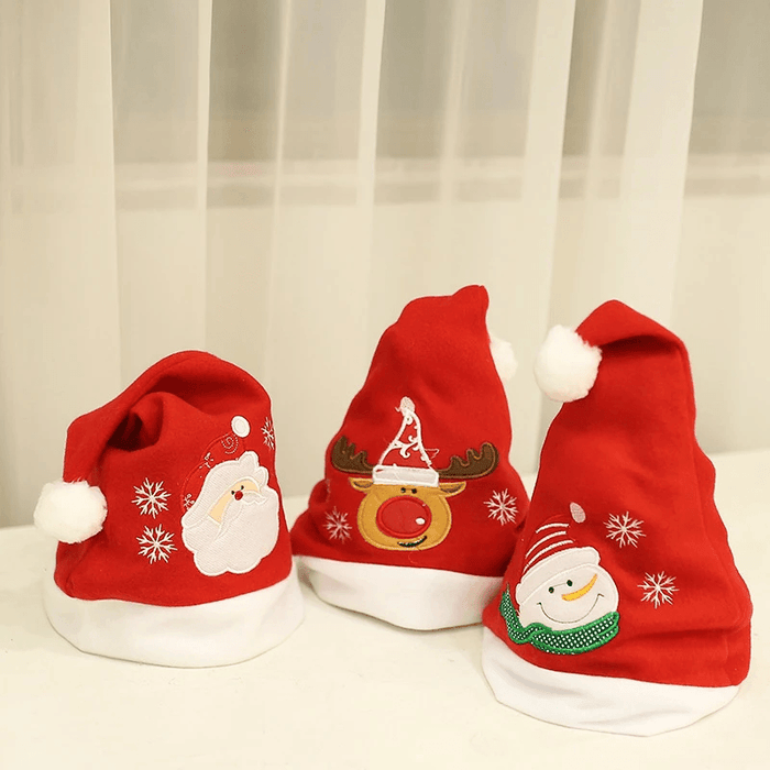 Adult Kids Christmas Hats Santa Snowman Reindeer Hat Noel for Festival Christmas Party Xmas Decoration Costume