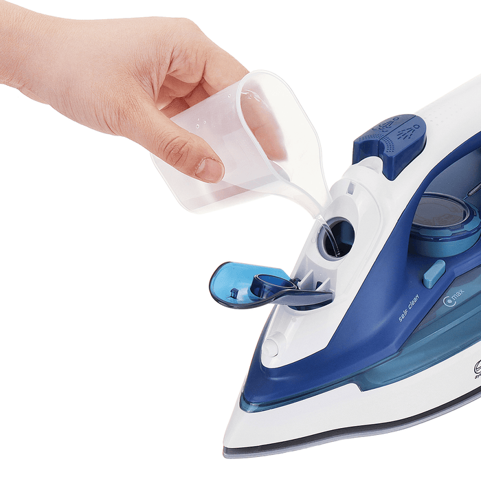 Electric Steam Iron with Charging Base 5 Level Temperature Control Overheat Protection Steam Clothes