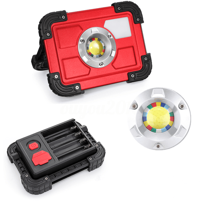 30W COB 4 Mode LED Portable USB Rechargeable Flood Light Spot Hiking Camping Outdoor Work Lamp