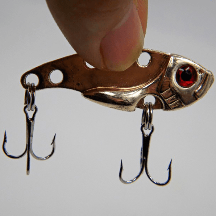 Metal VIB Jig Fishing Lure Multicolor 3D Eyes Bait Tackle Full Swimming Layer Fishing Bait Spoons